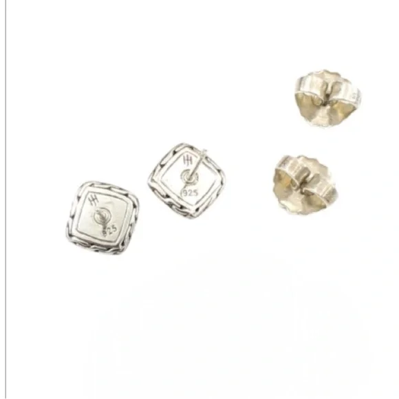 John Hardy sterling silver stud earrings - Picture 2 of 2